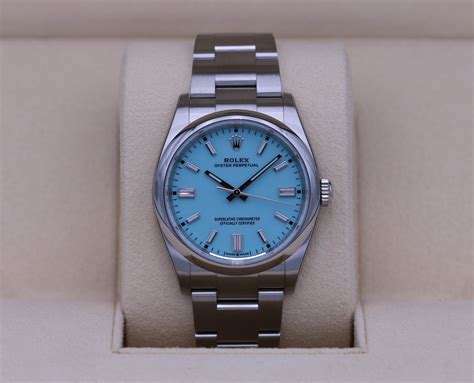 rolex 36mm tiffany blue|tiffany blue rolex price.